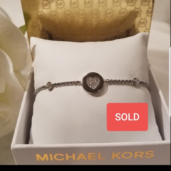 Michael Kors Jewelry - Michael Kors Pave Crystal heart bracelet